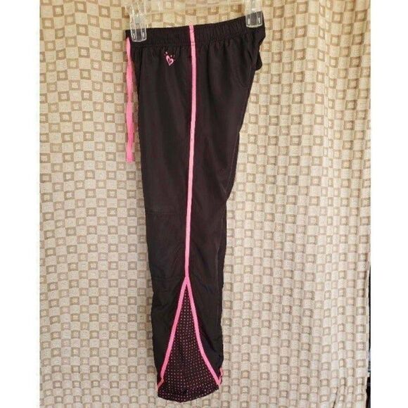 Justice Girls Everyday Jogger Fleece Lined Track Pants Black Pink size 10 NWOT - Picture 6 of 7